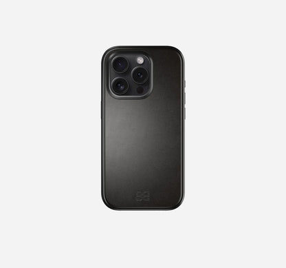 Aluminium Leather Case (Black) - iGadget