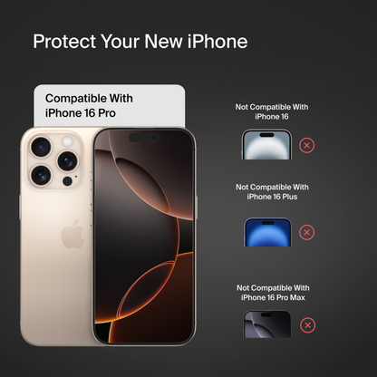 ScreenForce Screen Protector for iPhone 16 Pro