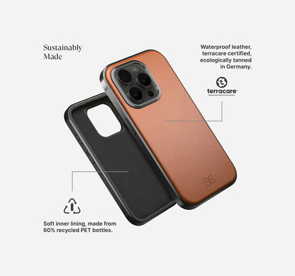 Aluminium Leather Case (Black) - iGadget