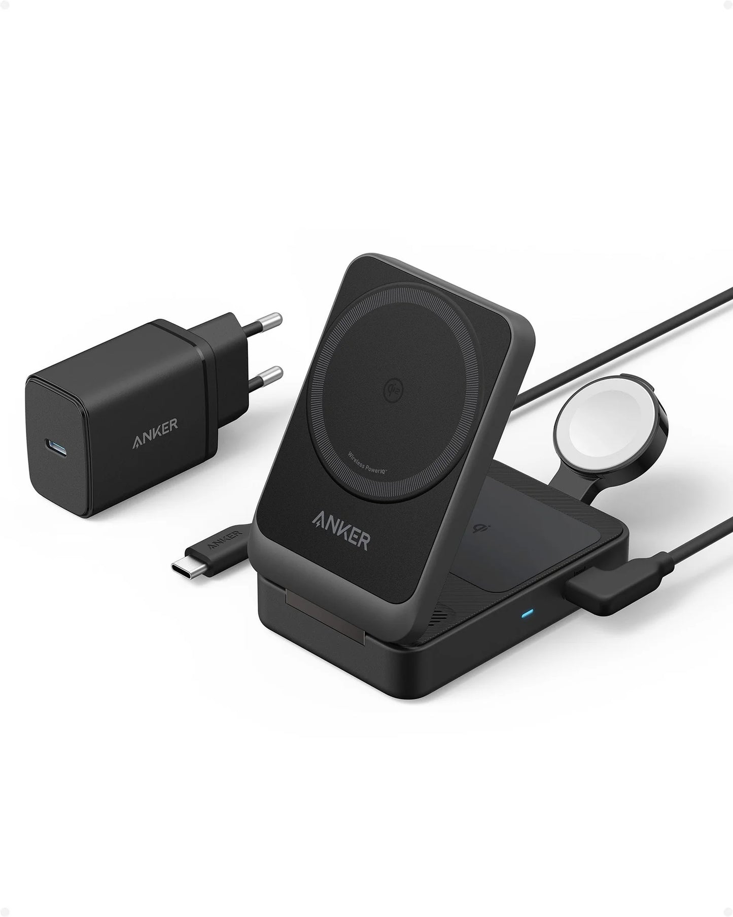 MagGo Wireless Charging Station (Foldable 3-in-1) - iGadget