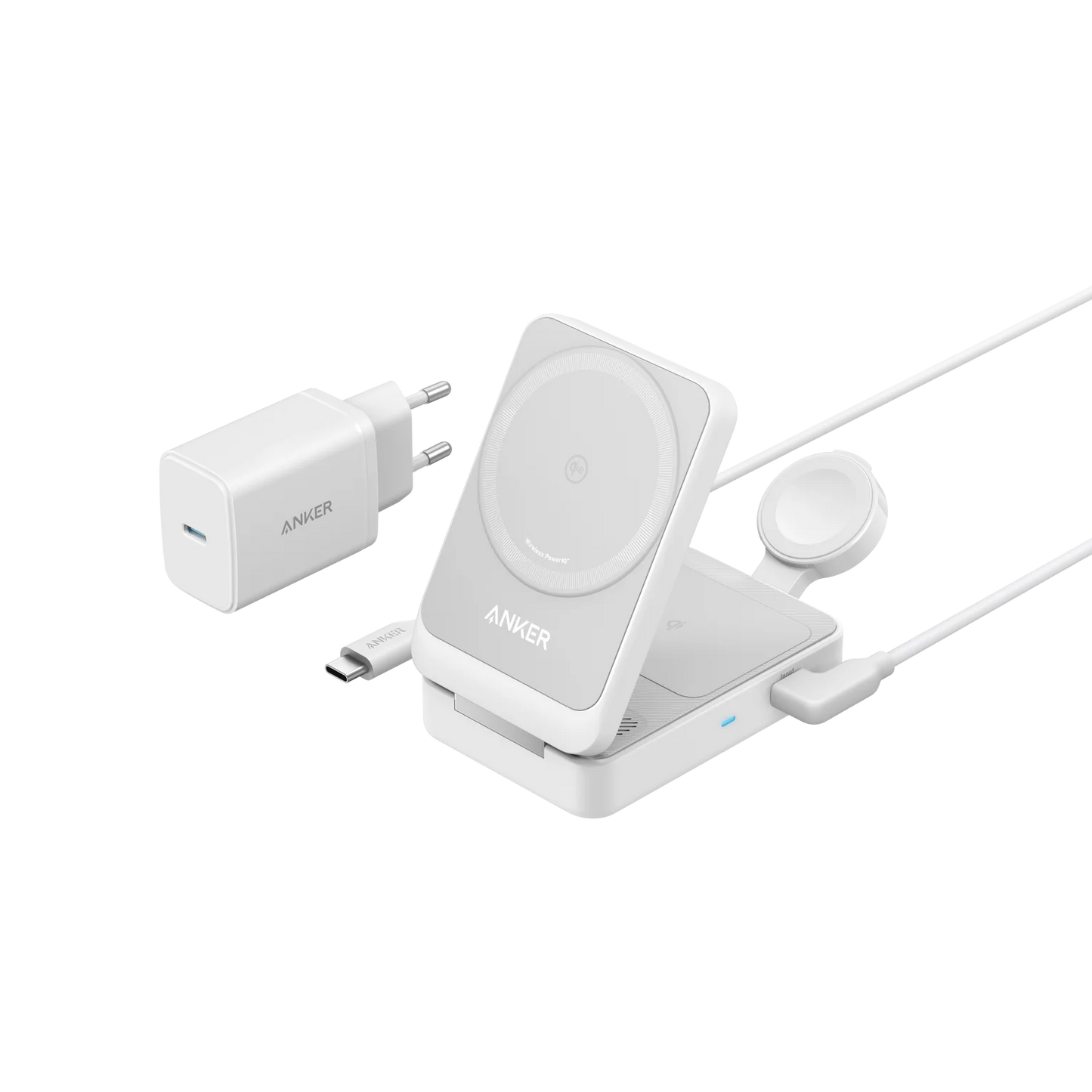 MagGo Wireless Charging Station (Foldable 3-in-1) - iGadget