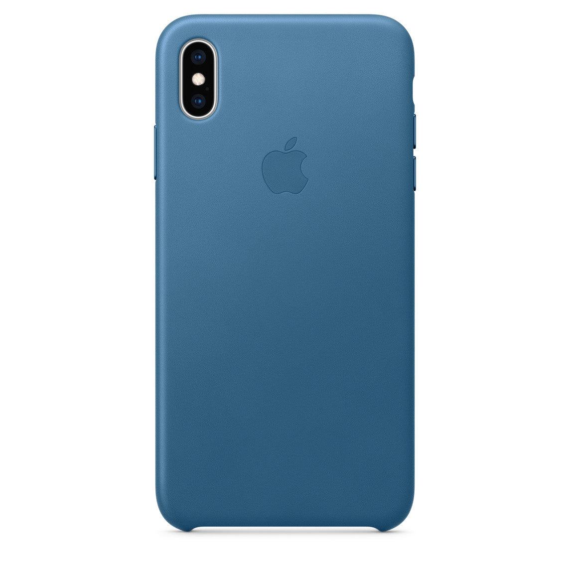 Apple iPhone XS Max Leather Case - Cape Cod Blue - iGadget Store