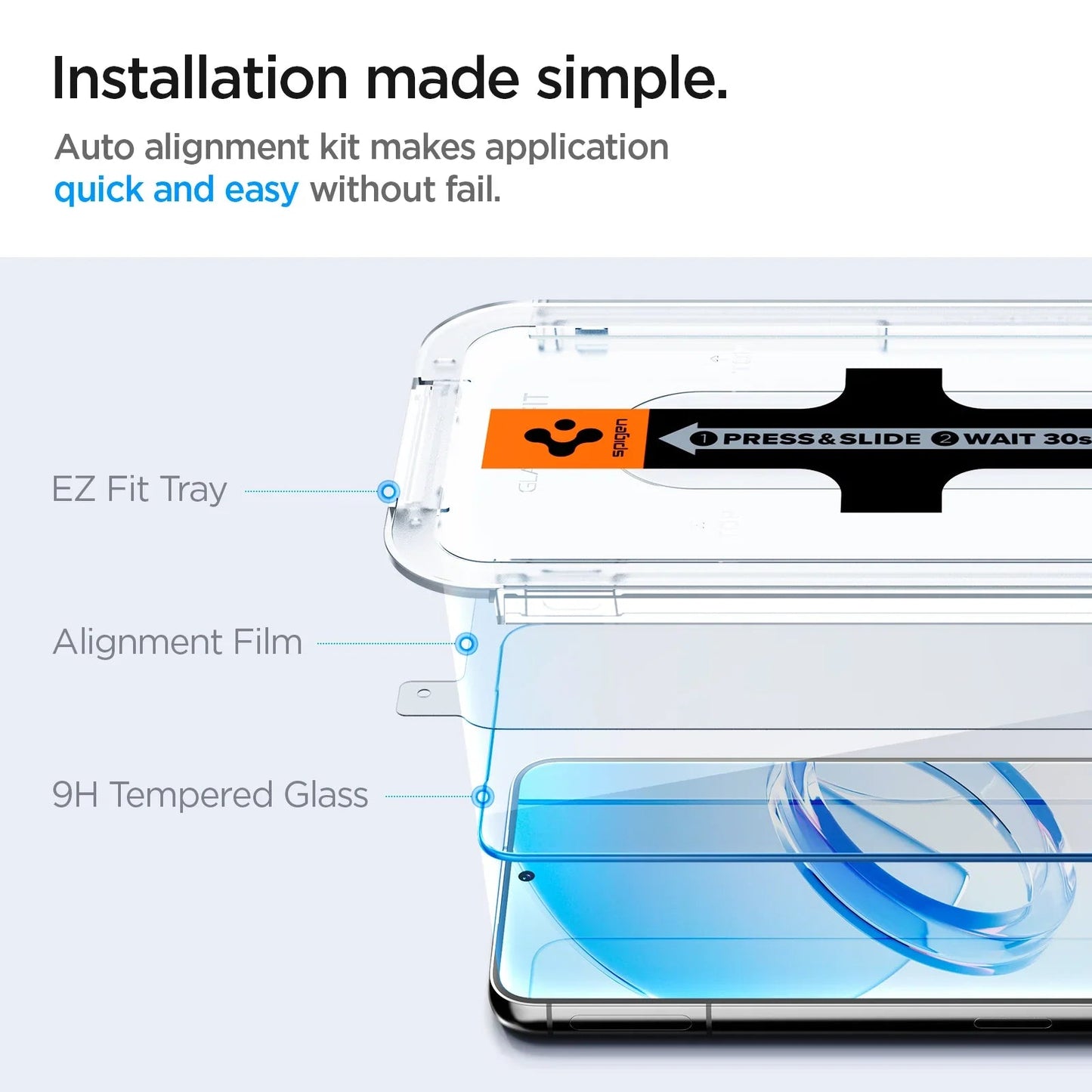 Spigen EZ FIT GLAS.tR Galaxy S23 Plus Screen Protector - iGadget Store